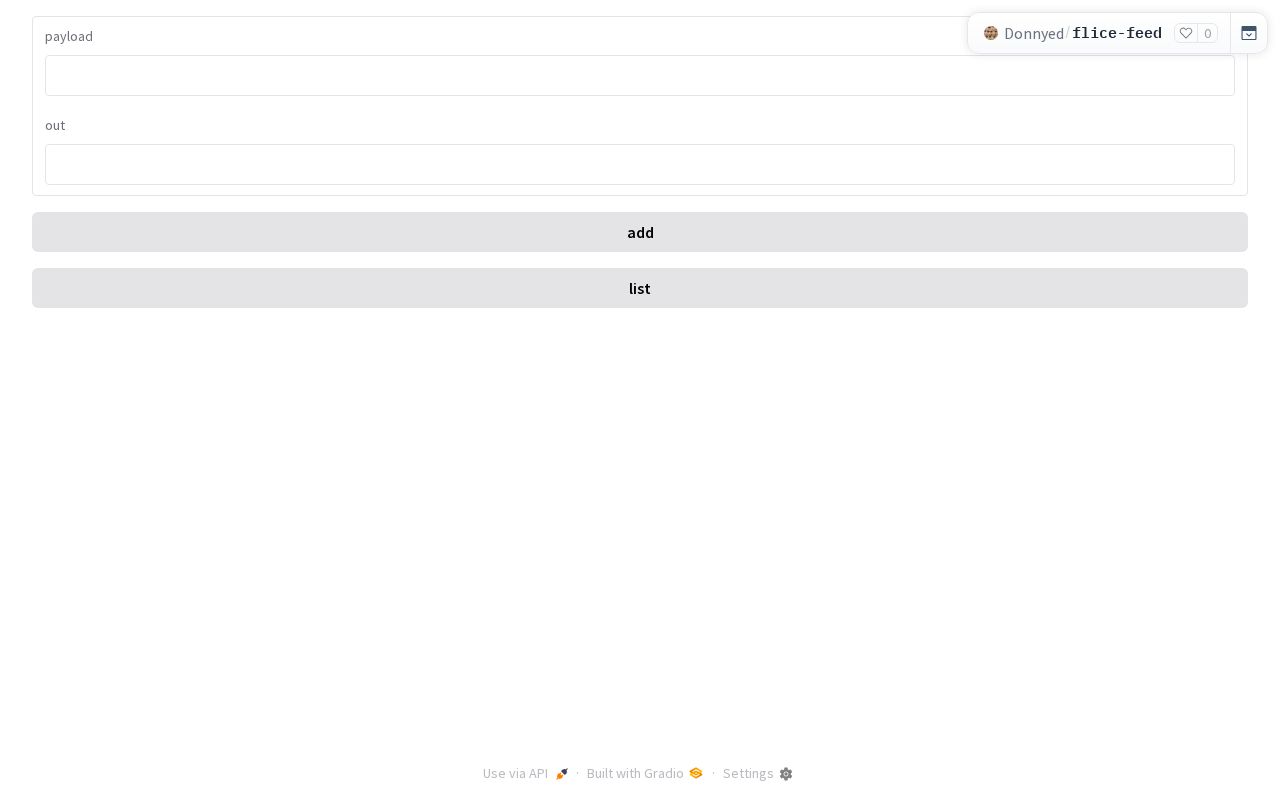 Preview of FLICE feed