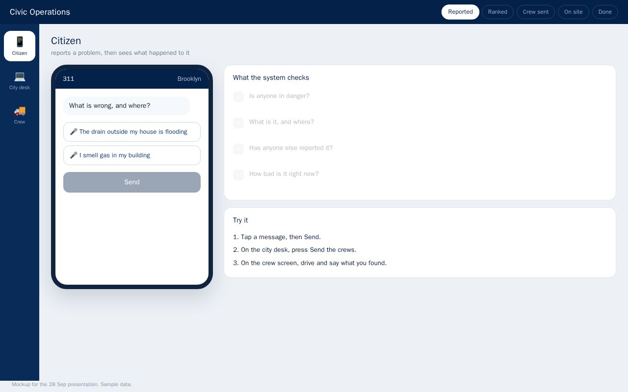 Preview of AIS IRS Demo Civic Operations