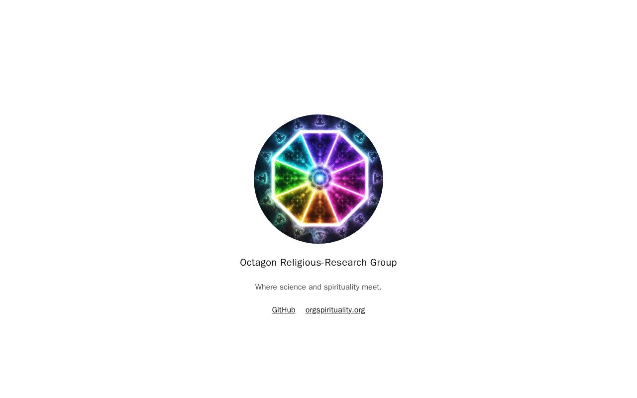 Preview of Octagon Religious Research Group ORG Github Io