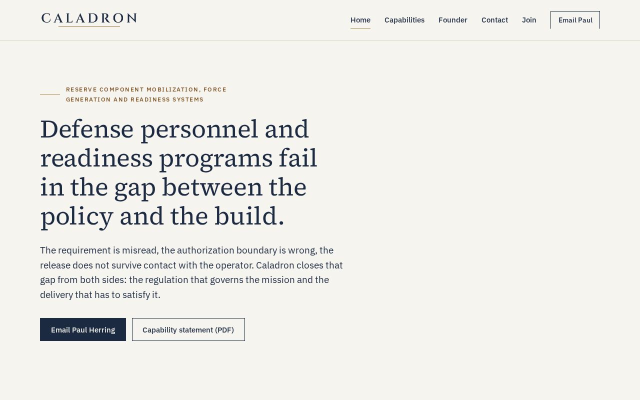 Preview of Paulherring Cdron Github Io