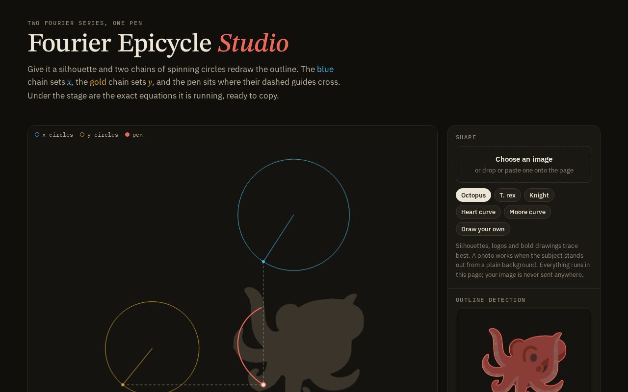 Preview of Fourier Epicycle Studio