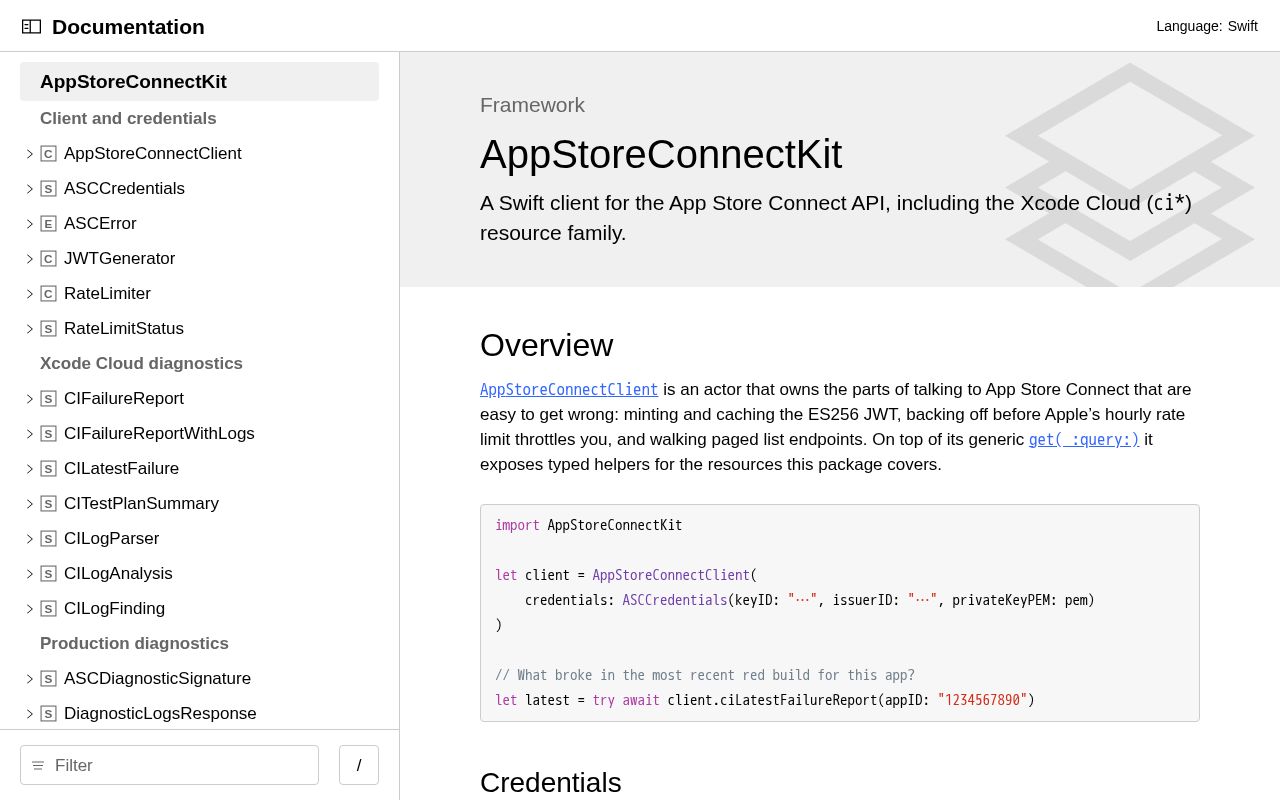 Preview of App Store Connect Mcp