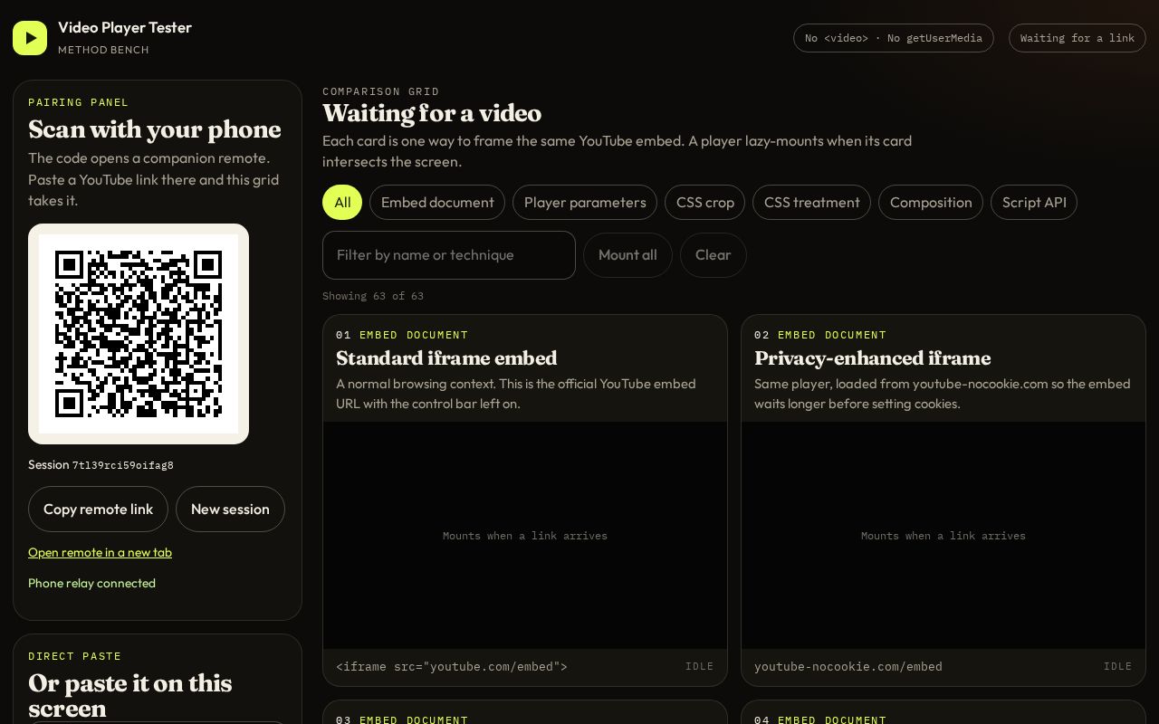 Preview of Video Player Tester