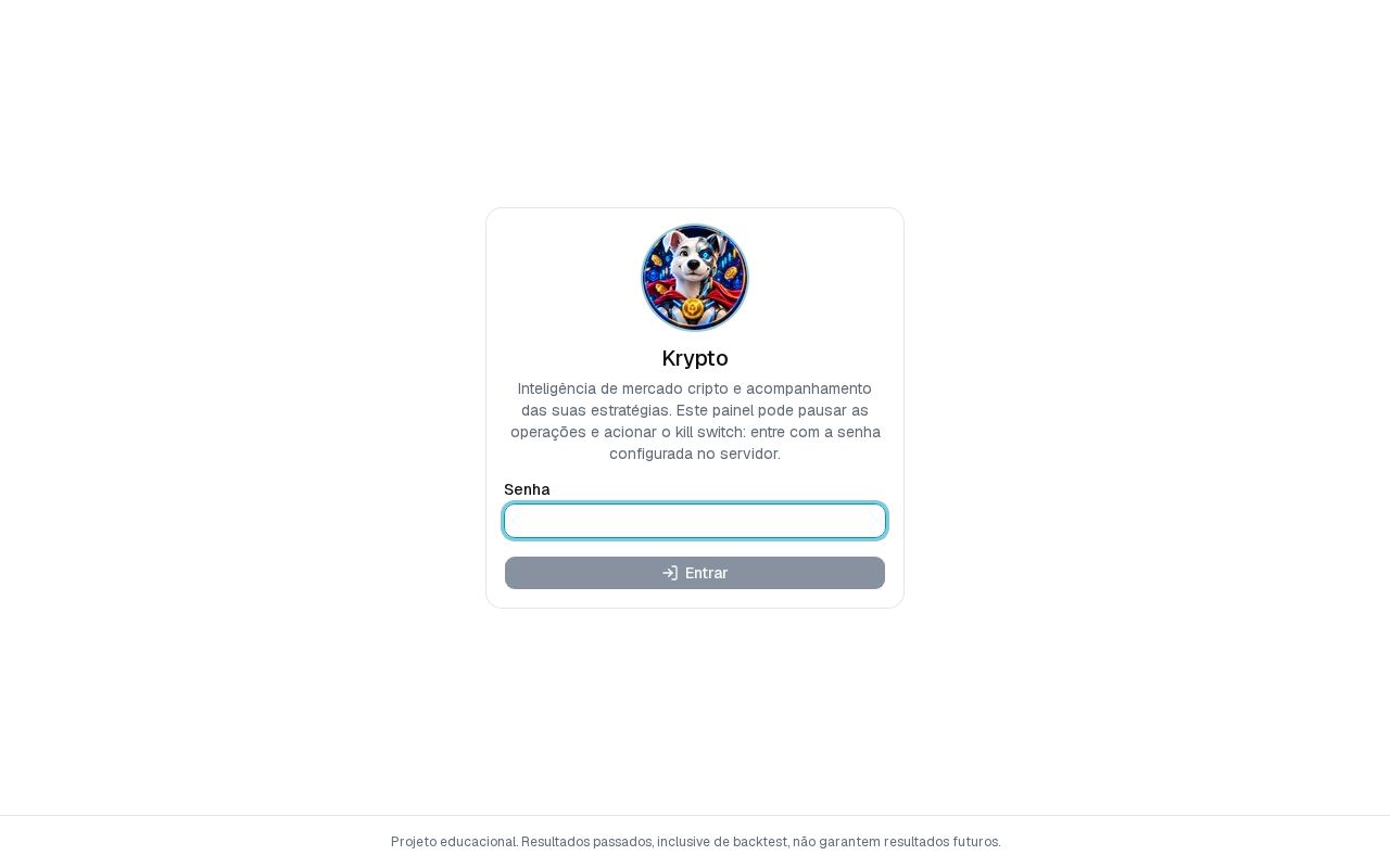 Preview of Cripto Bot Frontend