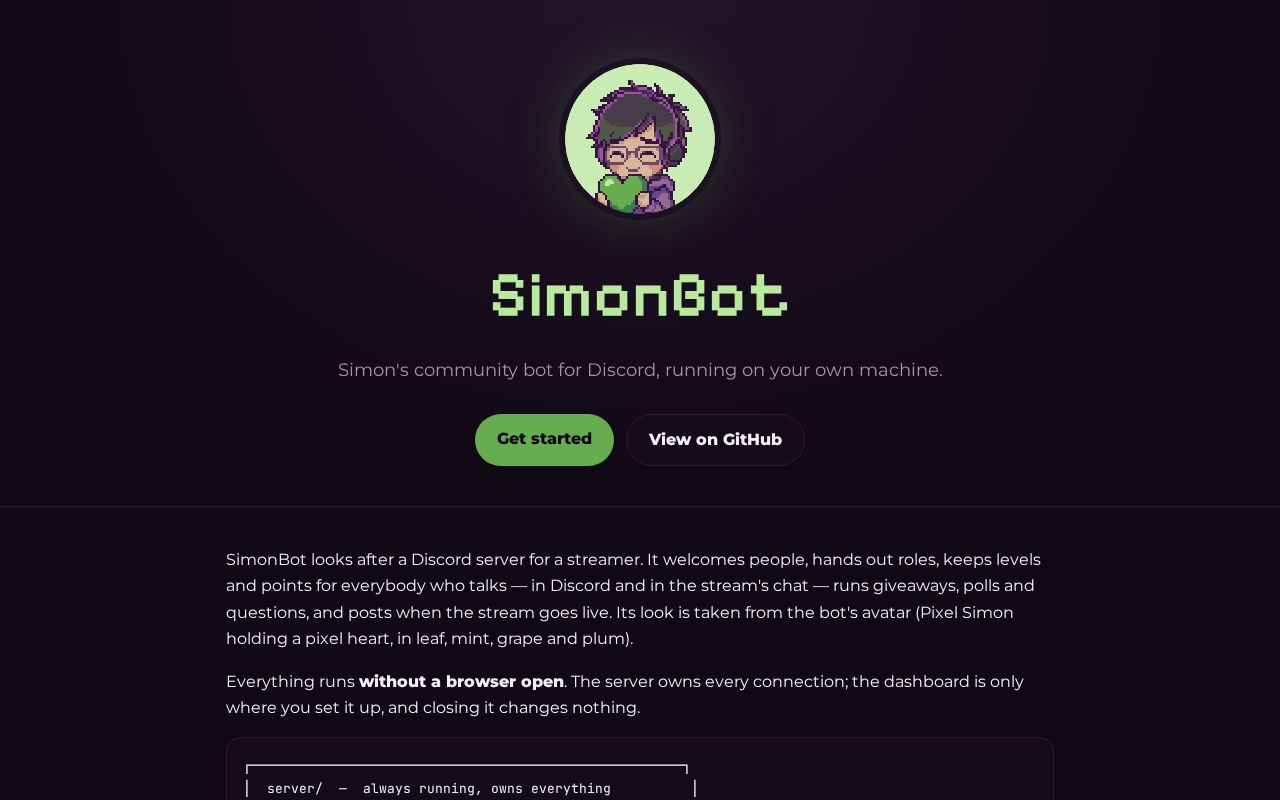 Preview of SimonBot