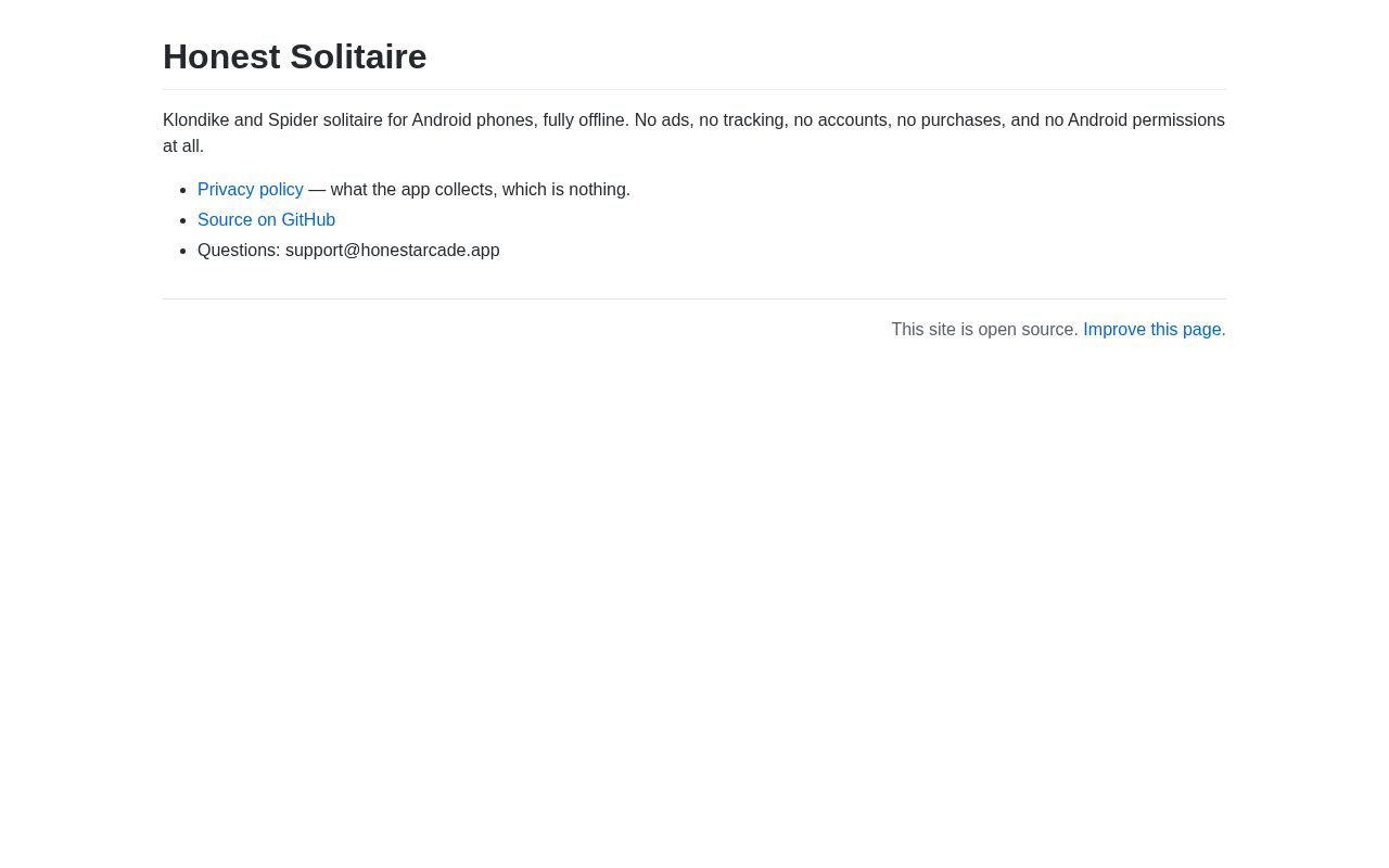 Preview of HonestSolitaire