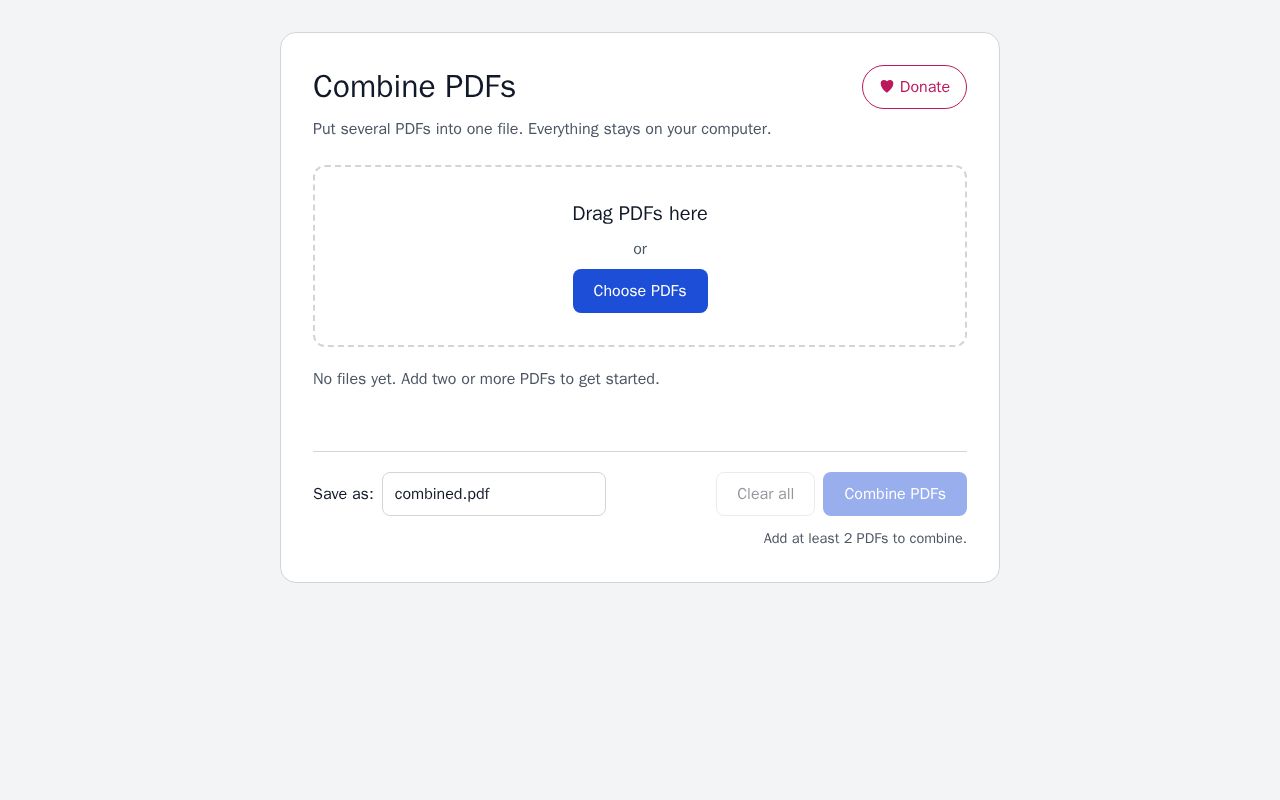 Preview of Pdf Combiner