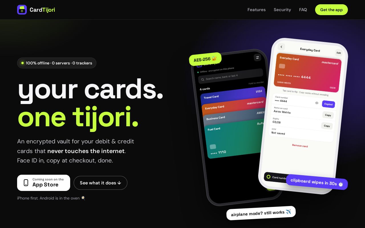 Preview of CardTijori