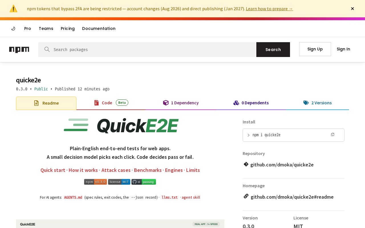 Preview of Quicke2e