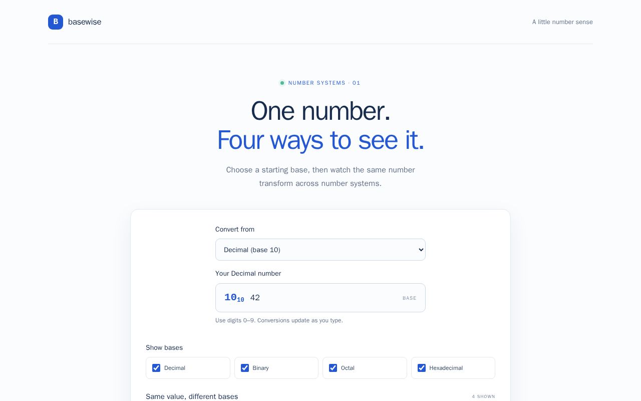 Preview of Base Converter