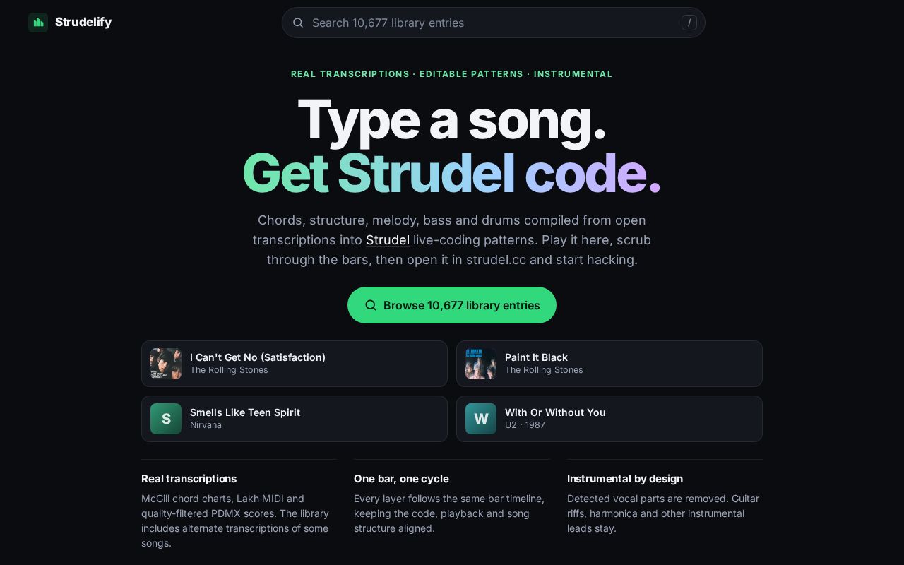 Preview of Strudelify