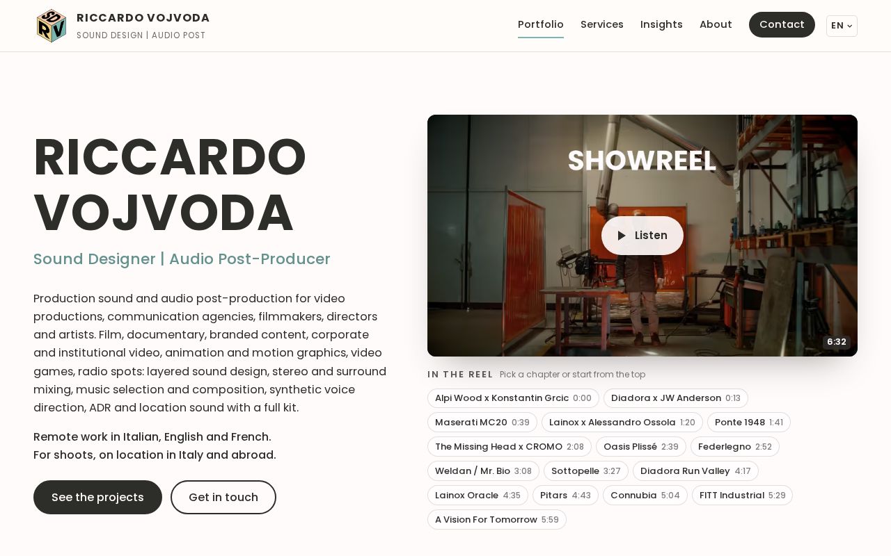 Preview of Sounddesignrv Site