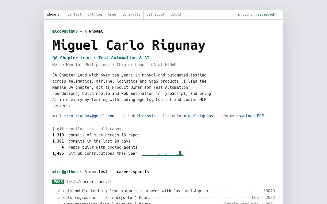 Preview of Miguel Carlo Rigunay