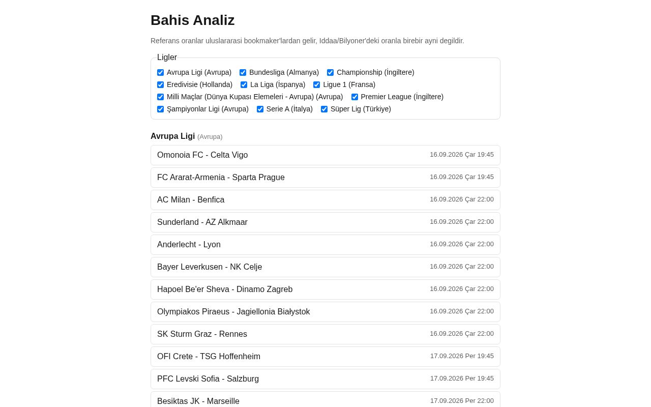Preview of Bahis Analiz