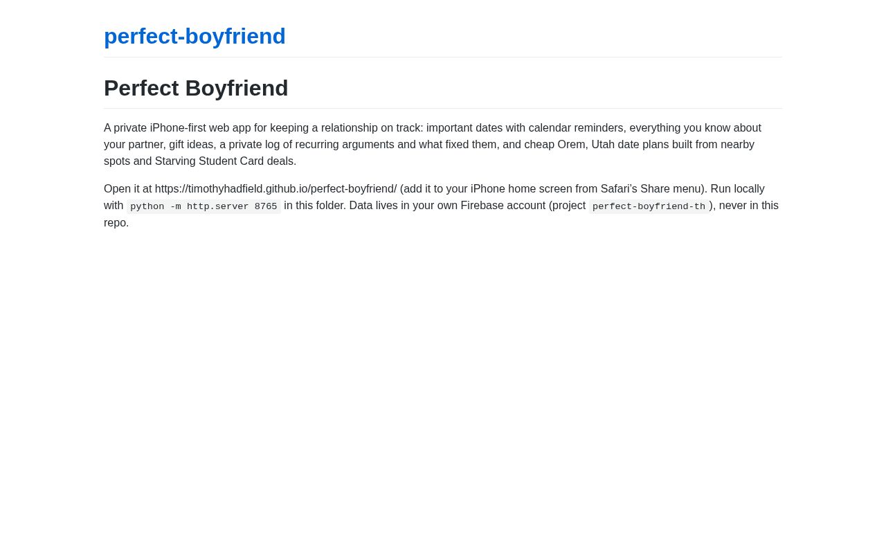 Preview of Perfect Boyfriend