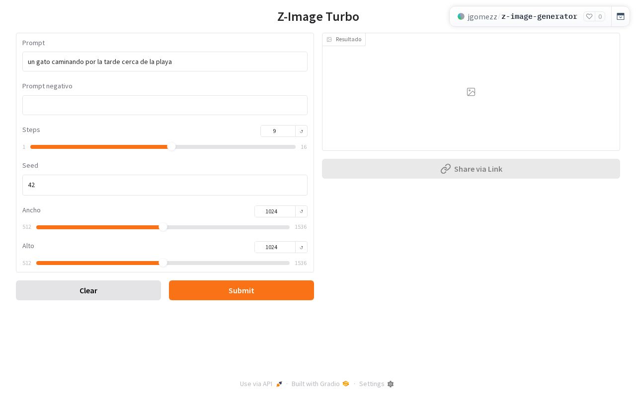 Preview of Z Image Generator