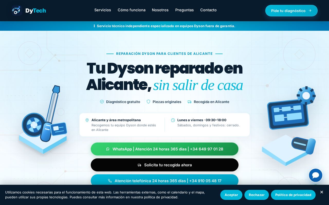 Preview of Dysonserviciotecnicoenmadrid Com Es