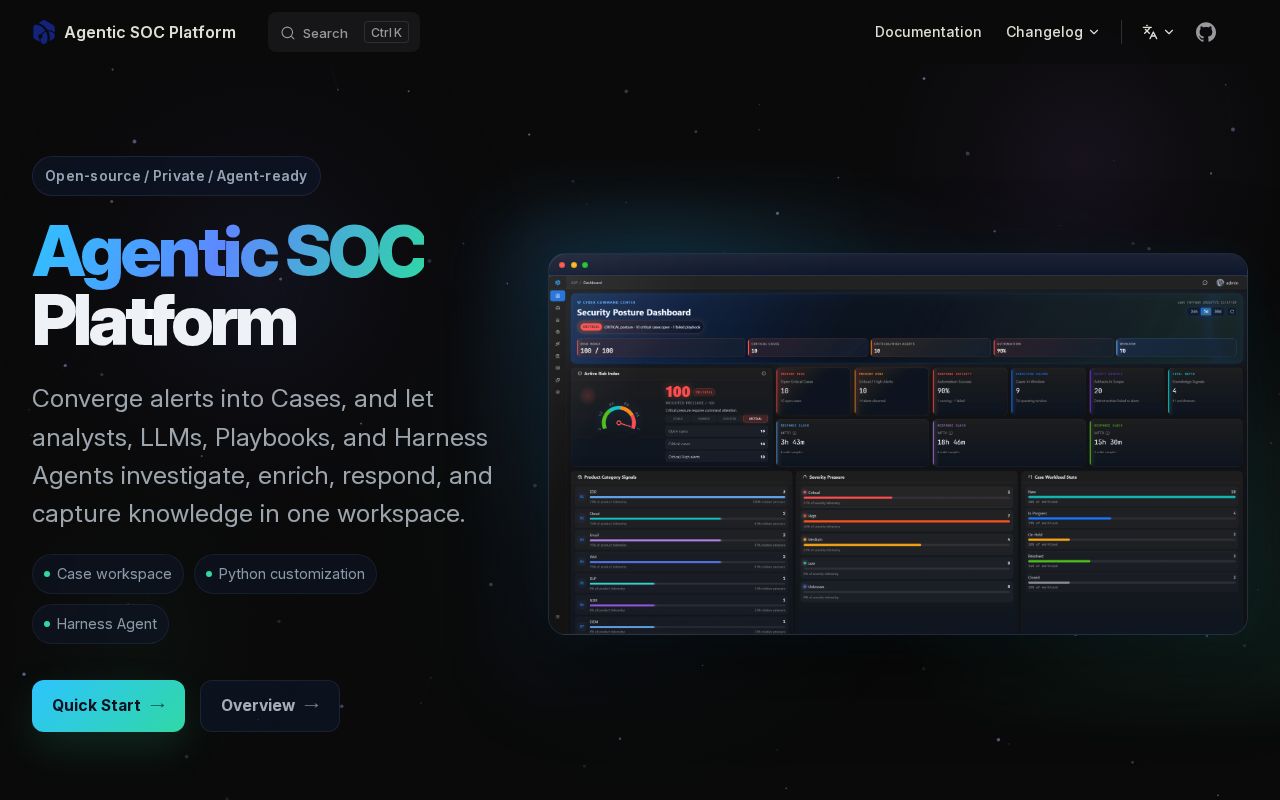 Preview of Agentic Soc Platform