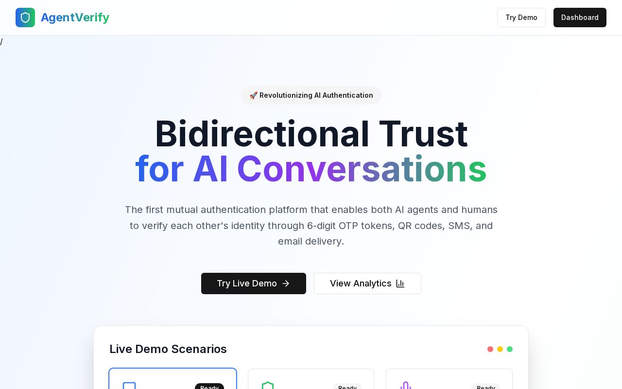 Preview of AgentVerify