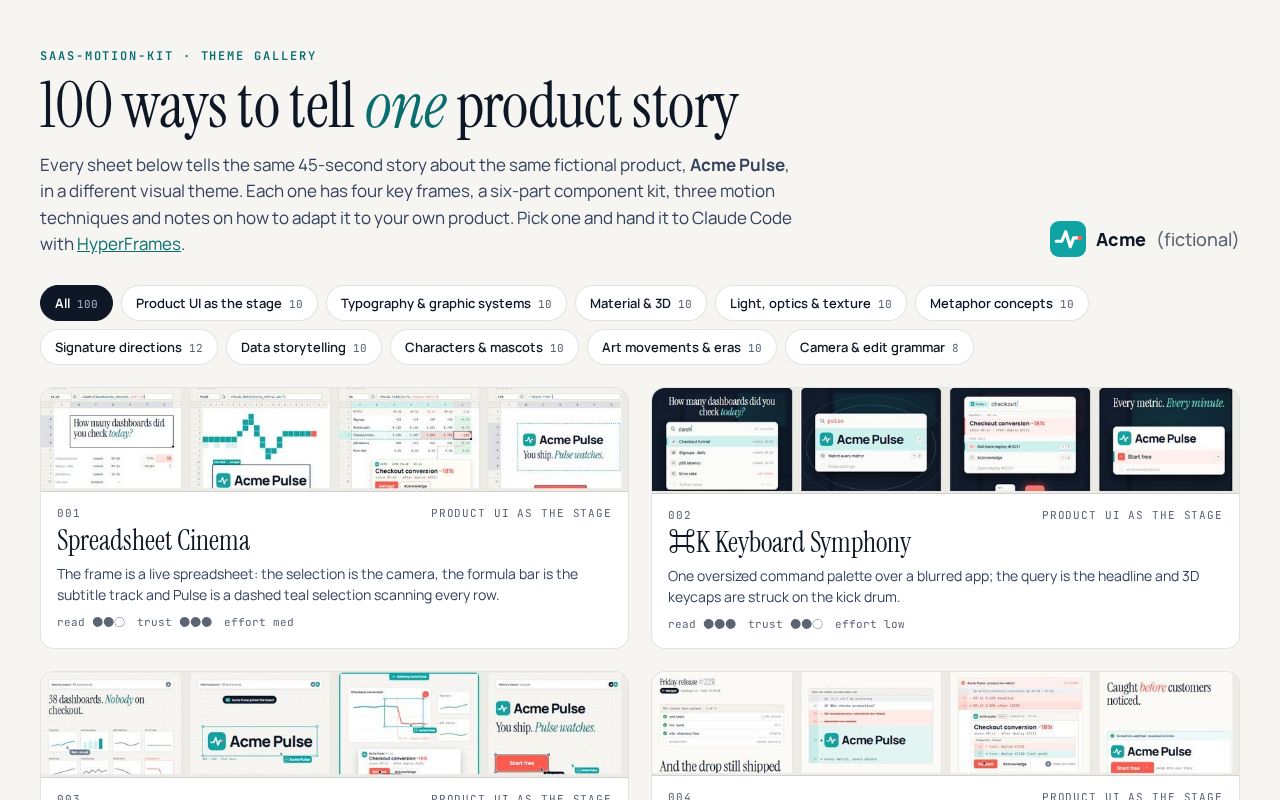Preview of Saas Motion Kit