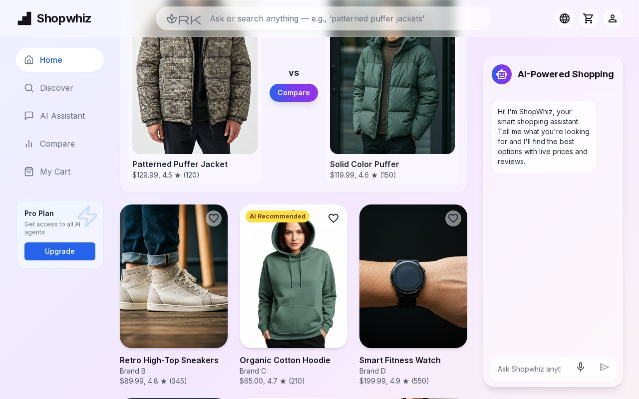 Preview of Shopwhiz AI