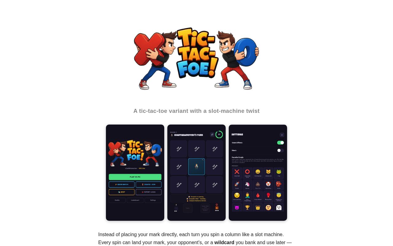 Preview of Tic Tac Foe Legal