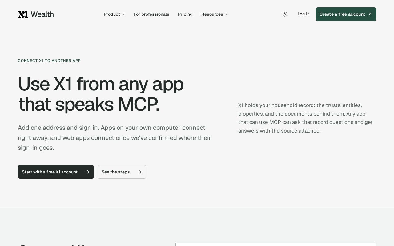 Preview of X1 Mcp