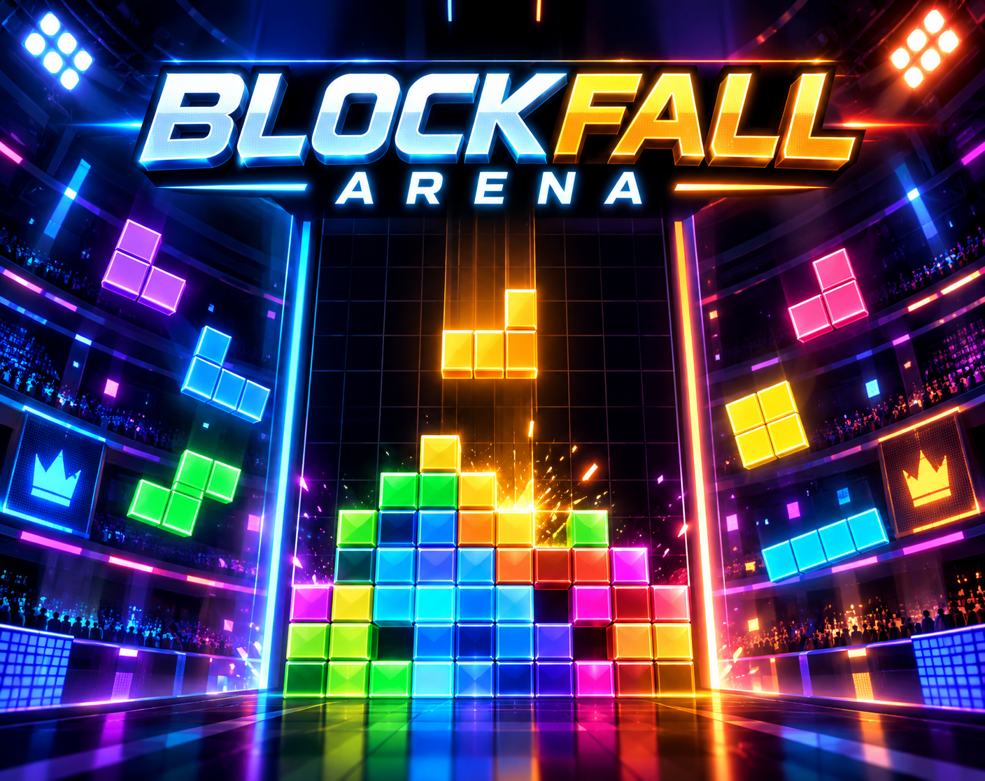Preview of Blockfall Arena Singleplayer