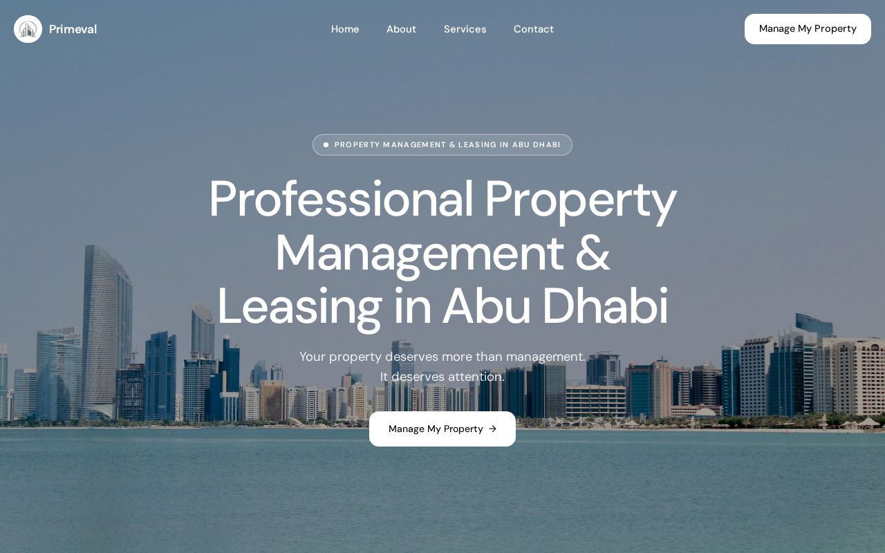 Preview of Primeval Properties Website