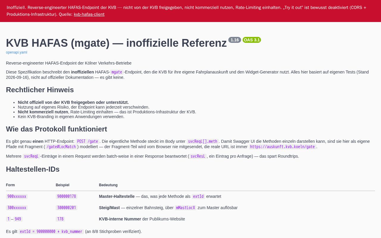 Preview of Kvb Hafas Client