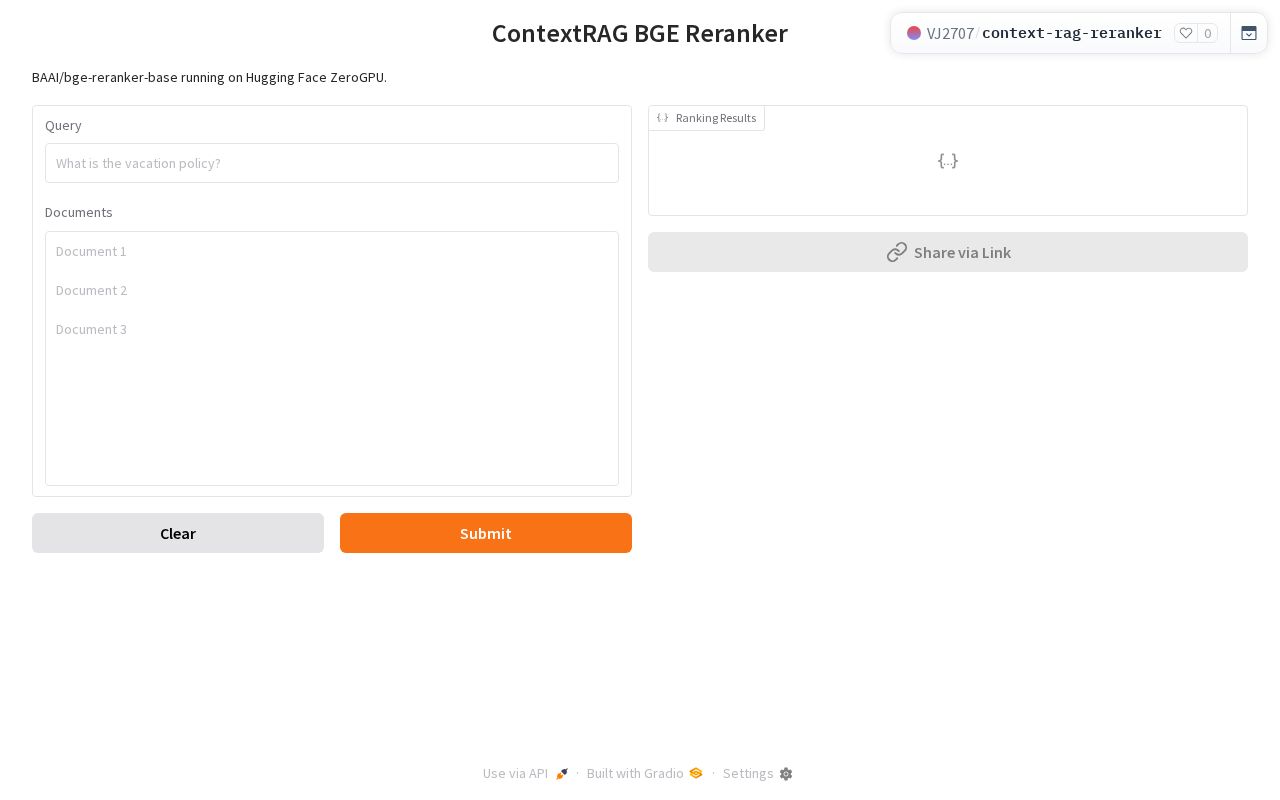 Preview of Context Rag Reranker