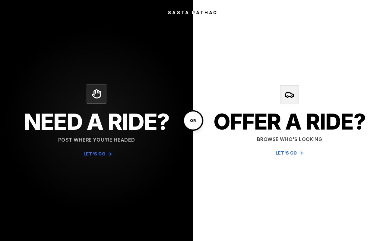 Preview of A open source volunteer run ride booking/offering site