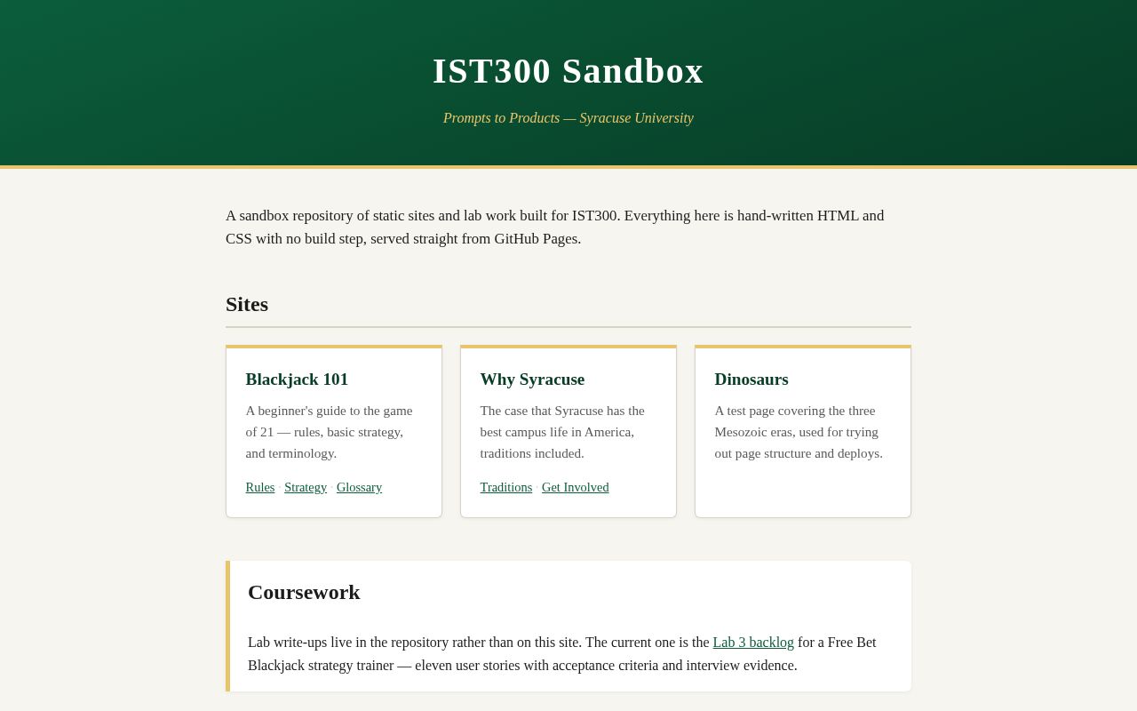Preview of Ist300 Sandbox