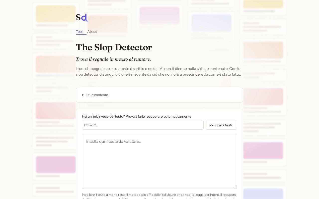 Preview of Slop Detector