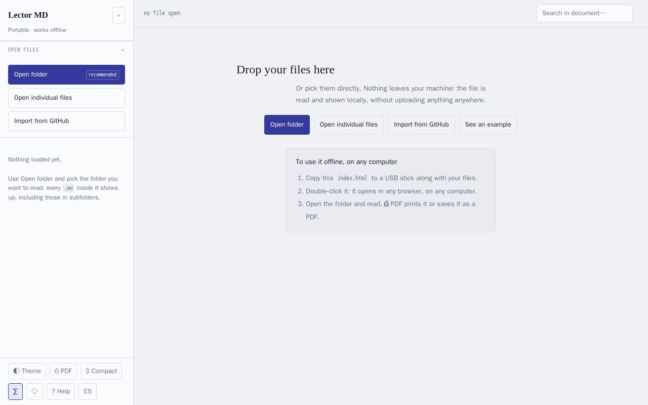 Preview of Mdreader Pwa