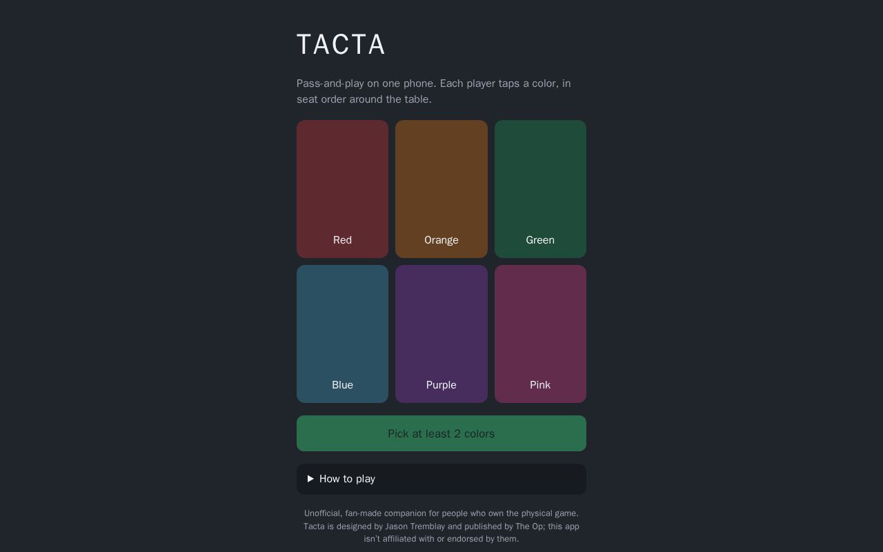 Preview of Tacta