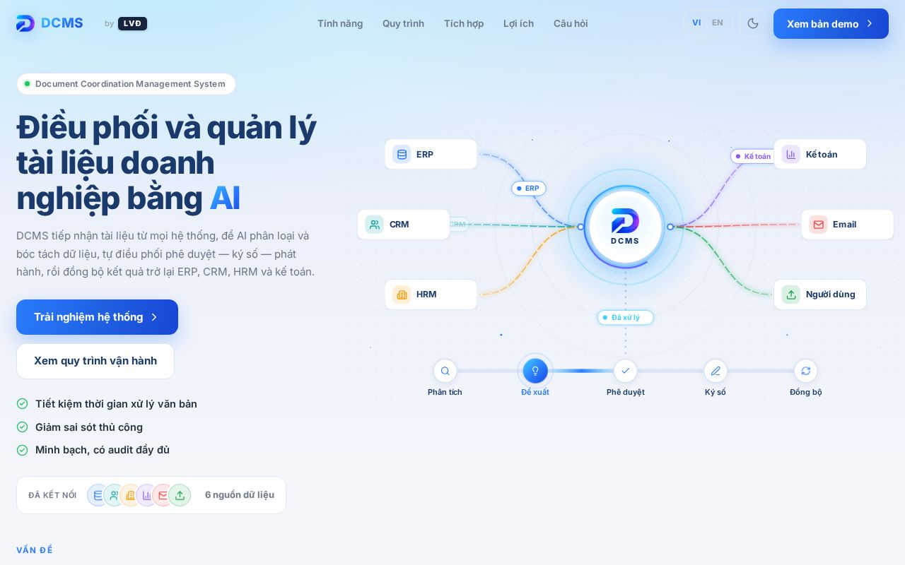 Preview of Demo Hệ thống AI Điều phối và Phê duyệt Tài liệu Doanh nghiệp