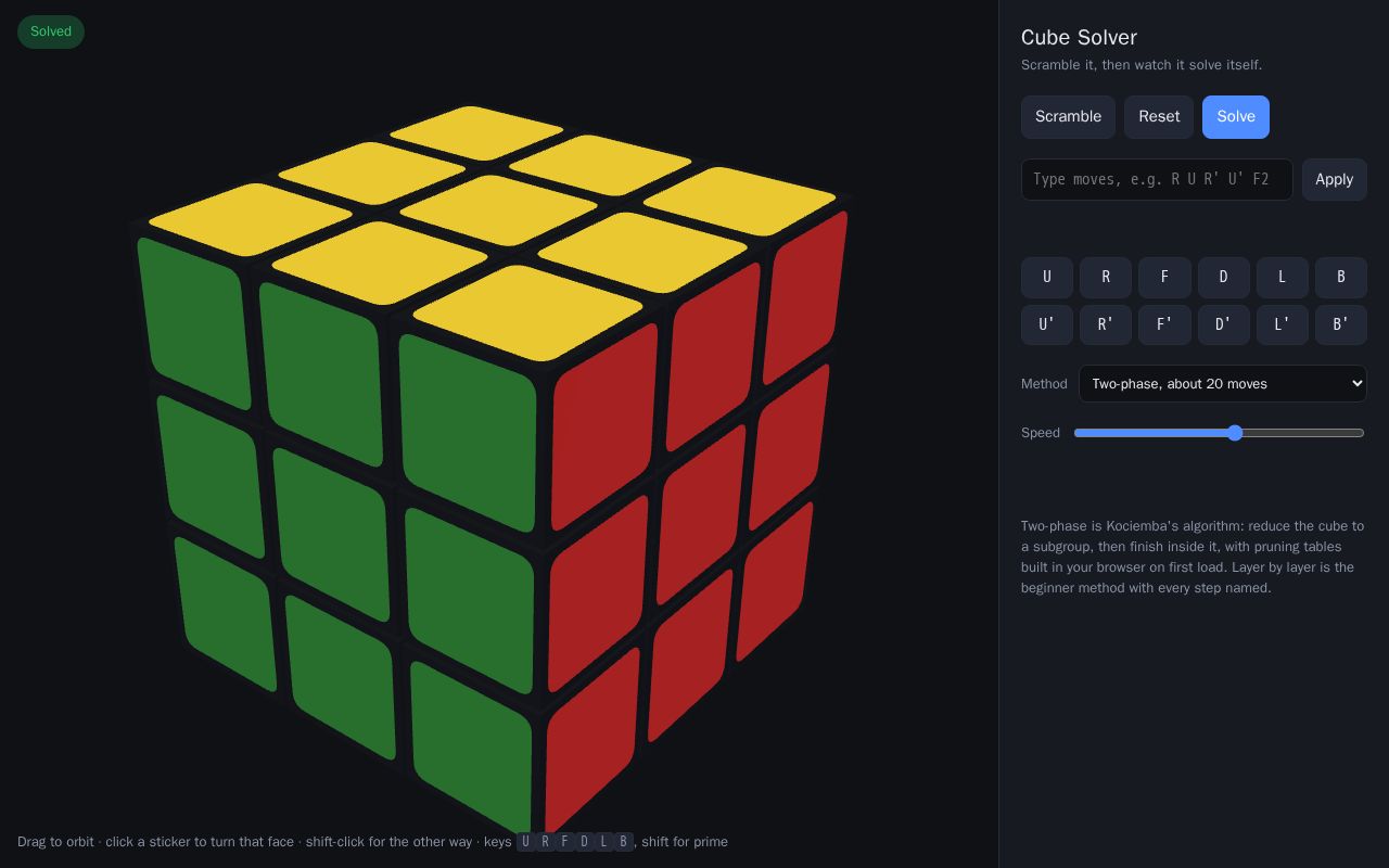 Preview of Cube Solver