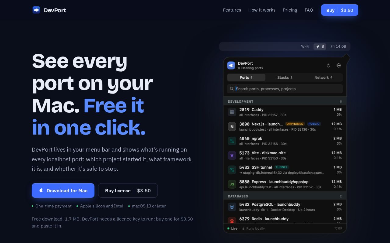 Preview of Devport Website