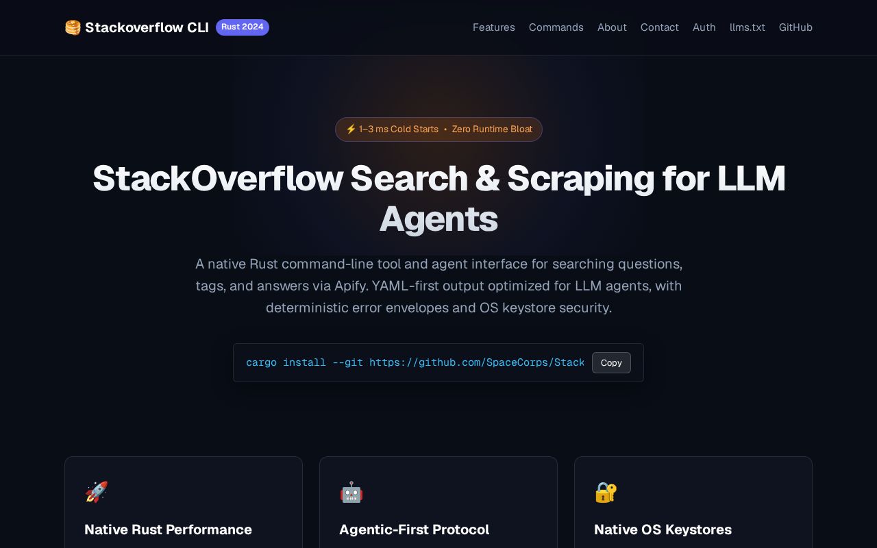 Preview of Stackoverflow Cli