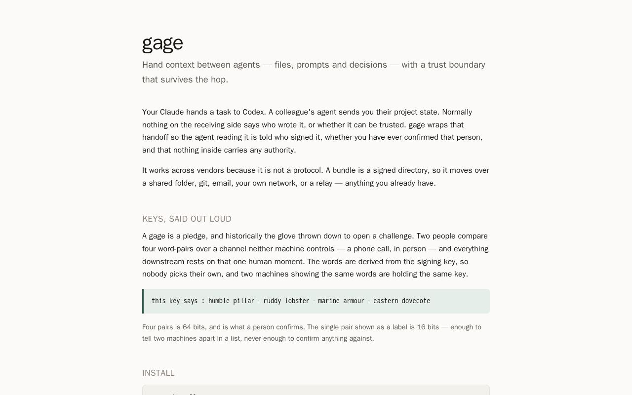 Preview of Gage