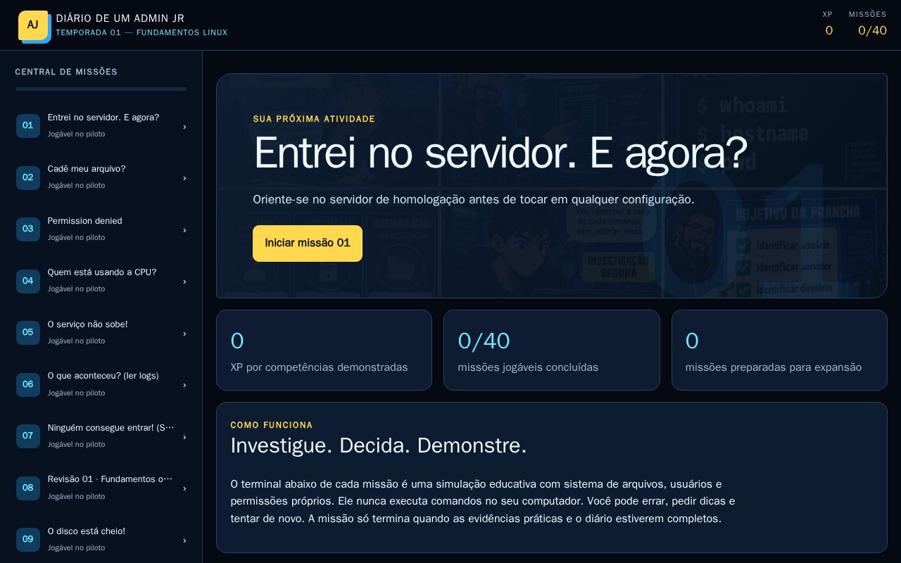 Preview of Diario Admin Jr Linux Interativo