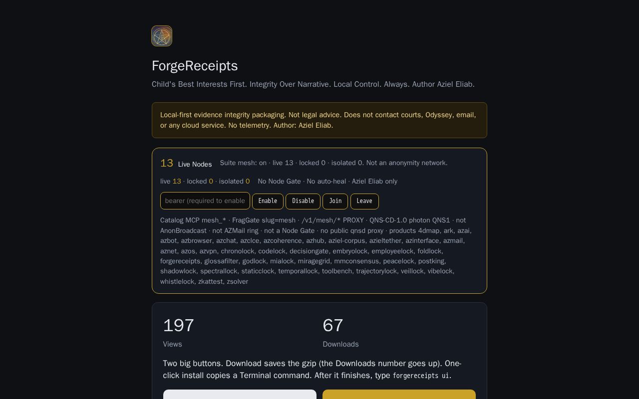 Preview of Forgereceipts
