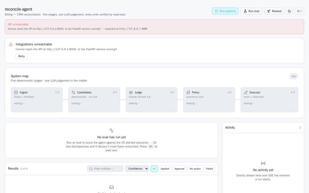 Preview of Reconcile Agent