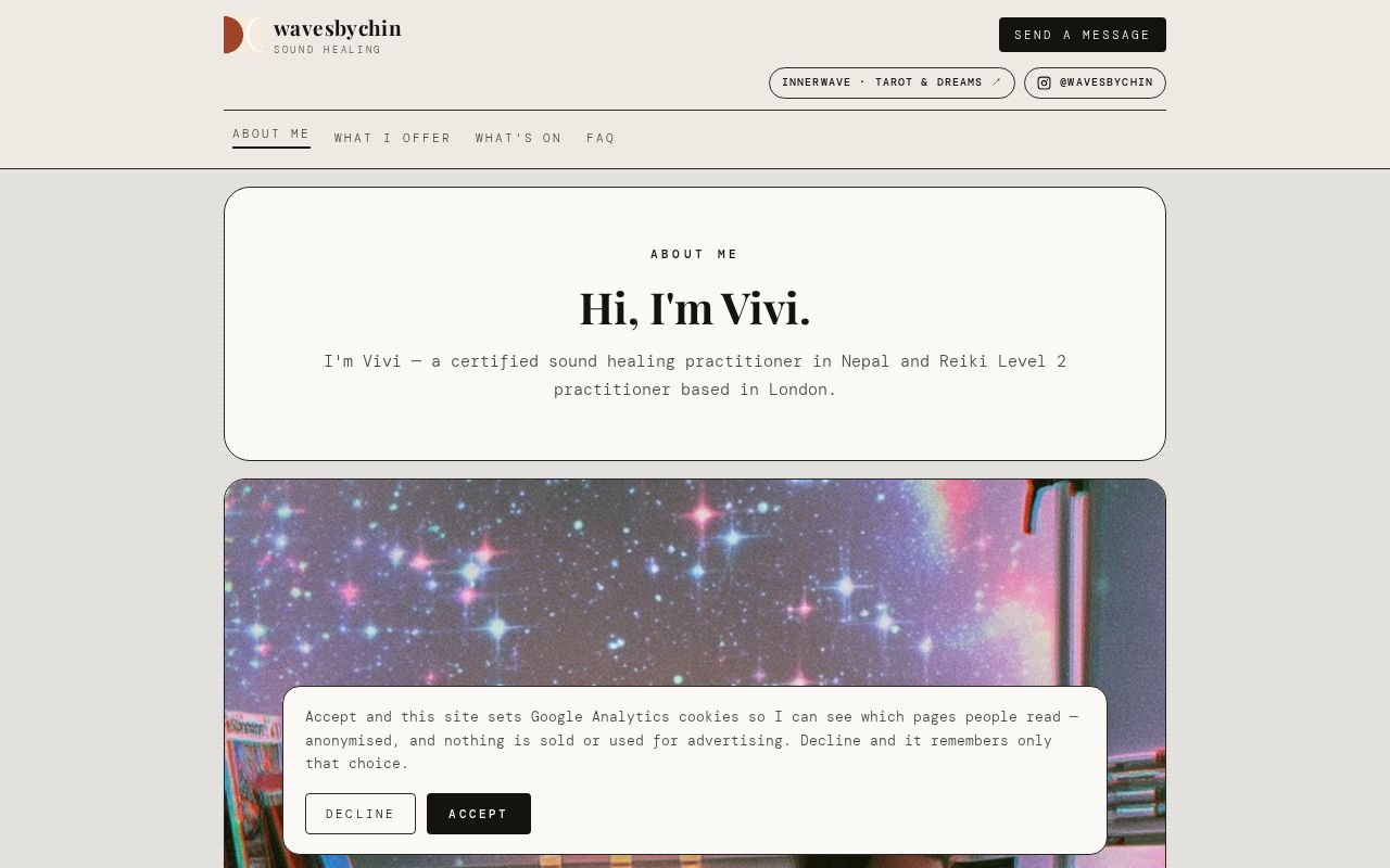 Preview of Wavesbychin Site