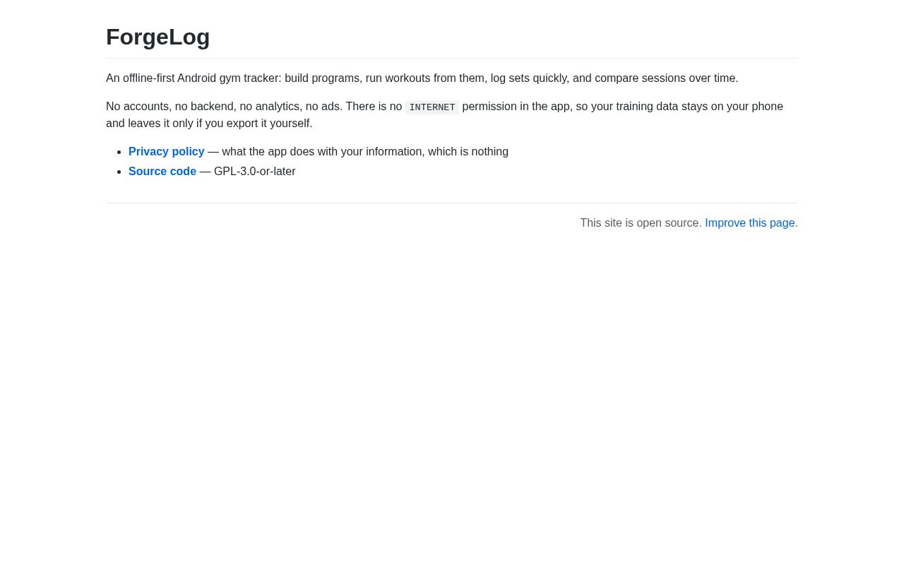Preview of ForgeLog