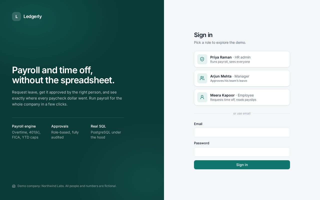 Preview of Ledgerly