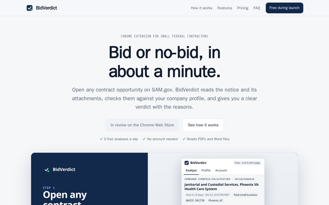 Preview of Bidverdict