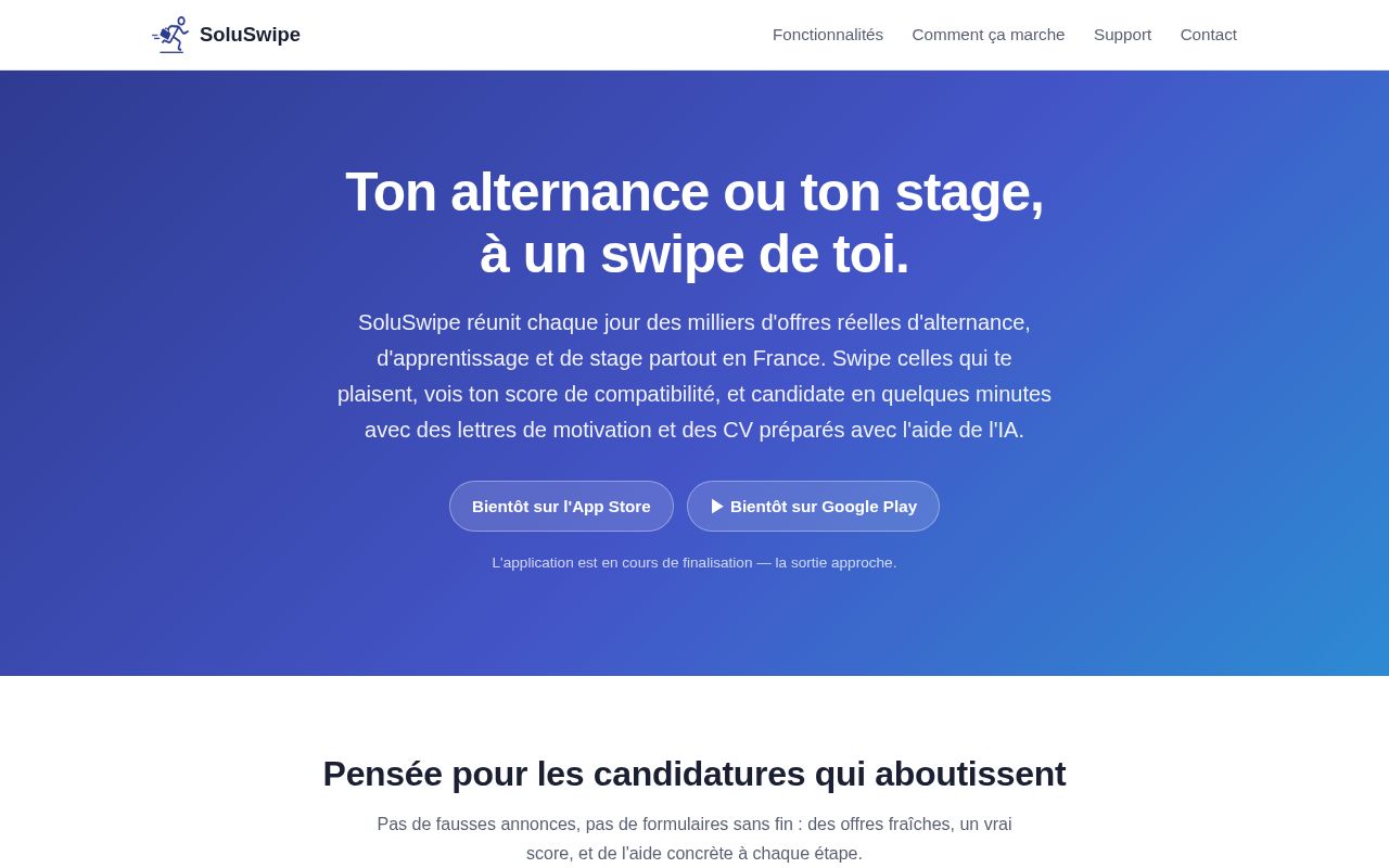 Preview of Soluswipe Site