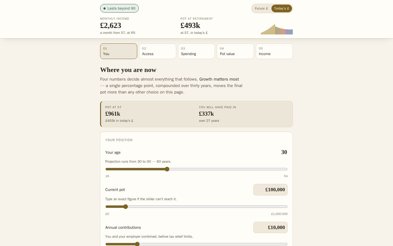 Preview of Pension Planner